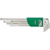 Juego 9 llaves allen hexagonales punta bola 1,5-10 mm 10767/9