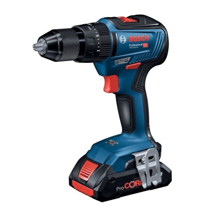 TALADRO PERCUTOR SIN ESCOBILLAS GSB 18V-55 2 BAT 4,0AH + CARGADOR + LBOXX
