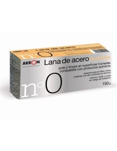 LANA ACERO PULIR INOXIDABLE 150 GR BOBINA AKRON