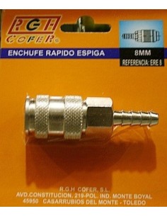 ENCHUFE NEUM RAP 8 MM RGH-8 UNIV COFER