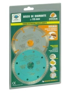 DISCO CORTE PORCELAN. 115 MM TURBO D.G.OBRA115 DIAM OSCAR DI