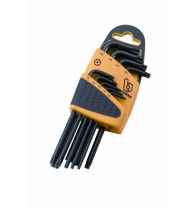 LLAVE ALLEN TORX 1,5-10MM E/DURA ACODADA BIANDITZ 9 PZ