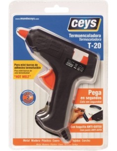 PISTOLA ENCOLAR TERMOFUSIBLE 20 W CON GATILLO T-20 CEYS