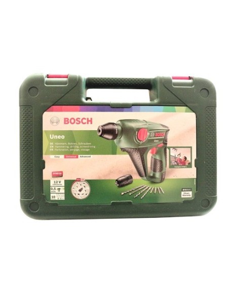 TALADRO ATORNILLADOR MARTILLO 12V LI 2.5 AH UNEO BOSCH