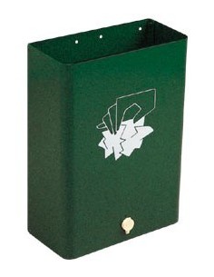 PAPELERA RESIDUOS Nº1 BTV MET VER/OS 03901