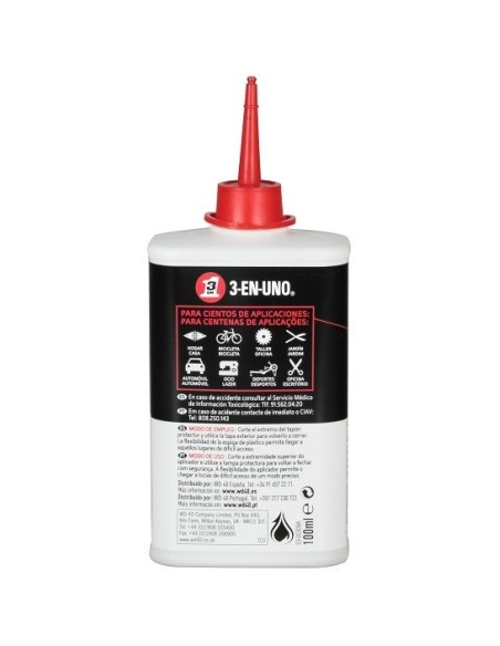 ACEITE LUBRICANTE MULTI GOTERO 3-EN-UNO 100 ML