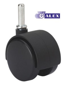 RUEDA GIR 045MM 1-0394 ESPIGA 08X26MM 030KG NEG DK NEGRO ALE