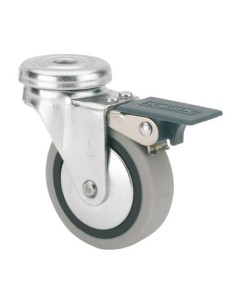 RUEDA GIR C/F 040MM 1-0550 AG/PAS 015KG.LISO GOMA GR N40-PGI