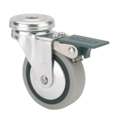 RUEDA GIR C/F 040MM 1-0550 AG/PAS 015KG.LISO GOMA GR N40-PGI
