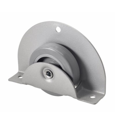 RUEDA FIJA SEMICIR 050MM 1-0772 OCULTA 060KG GOMA GR 60N50-P