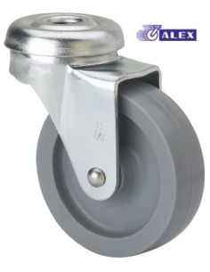 RUEDA GIR 030MM 3-0005 AG/PAS 015KG.LISO PP GR BD BP ALEX