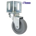 RUEDA GIR 040MM 3-0009 ANGULO RANURADO 022KG.LISO PP GR B BP
