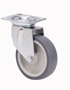 RUEDA GIR 080MM TW0231 AG/PAS 060KG GOMA GR ALEX