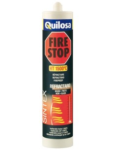 MASILLA REFR. A/TEM 1500ºC INT. NEG FIRE STOP QUILOSA 310 ML