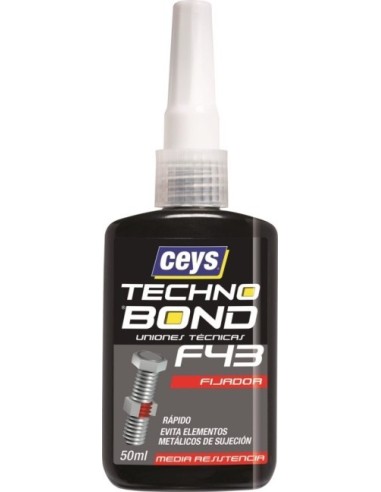 ADHESIVO SELLADOR FIJADOR RESISTENCIA MEDIA F43 50 ML TECHNOBOND