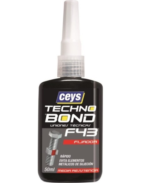 ADHESIVO SELLADOR FIJADOR RESISTENCIA MEDIA F43 50 ML TECHNOBOND