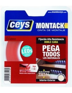 CINTA ADH 08MMX 10MT D/CARA MONTACK CEYS
