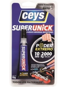 ADHESIVO INSTANTANEO FLEX 10 GR TRA GEL SUPERUNICK CEYS