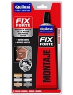 ADHESIVO MONTAJE B/SOLV. 100 GR FIJA RAP FIX FORTE QUILOSA