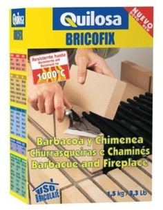 MORTERO REST. REFRACTARIO 1.5 KG BARBACOA BRICOFIX QUILOSA