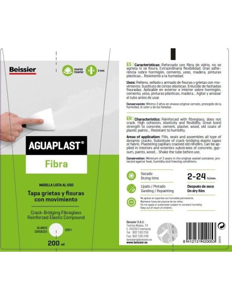 MASILLA REST. FIBRA 200 ML AGUAPLAST