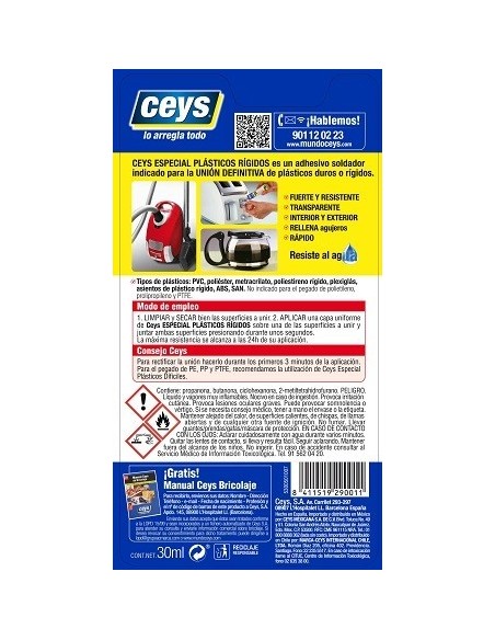 ADHESIVO SOLD PLASTICA 30 ML PLASTICEYS CEYS