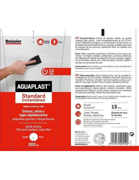 MASILLA REST. INSTANTANEA 200 ML AGUAPLAST