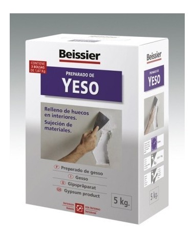 YESO REST. RELLENO HUECO 5 KG 5 KG BL INT. SUJECION MAT. BEI