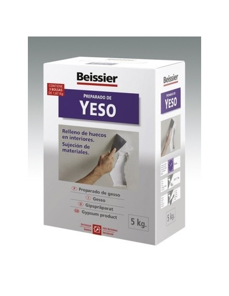YESO REST. RELLENO HUECO 5 KG 5 KG BL INT. SUJECION MAT. BEI