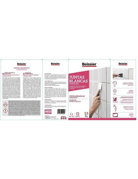 CEMENTO IMPERM. JUNTAS 1.5 KG BL POLVO BEISSIER