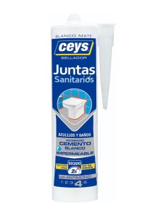 SELLADOR JUNTAS IMPERMEABLE ANTIMOHO ACABADO CEMENTO BLANCO MATE 290ML