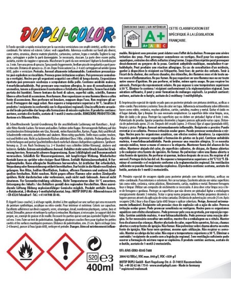 MASILLA REST. ACRIL. 400 ML BL REPAR. PAR SPRAY DUPLICOLOR