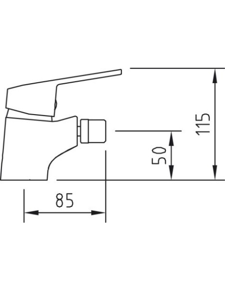 GRIFO BAÑO BIDE 17X13X6.6CM MONOM LAT CROM S12 URBAN CLEVER