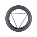 PLAFON ESTUFA PELLET Ø80MMX162MM A/ESM/VITR. NE EXOJO