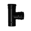 TE ESTUFA PELLET 90º Ø80MM A/ESM/VITR. NE EXOJO