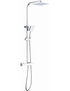 GRIFO DUCHA TERMOS 115X35CM FLEXO BARRA+D/C EXTENSIBLE INOX