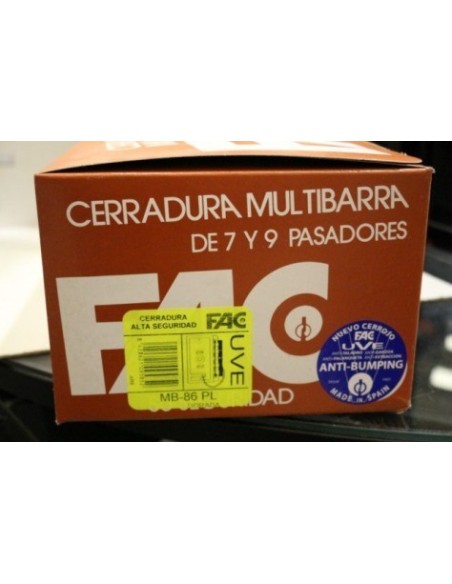 CERRADURA SOBR. MB 86 PL 205X100MM MULTIBARRA 7 PASADORES DO