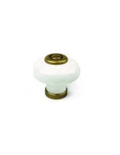 TIRADOR MUEB 28X31MM PORCEL/ZAM BL/CUERO REI