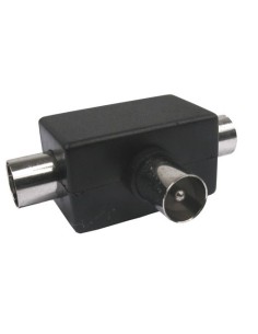 DISTRIBUIDOR ANTENA COAXIAL 2 HEMBRAS 1 MACHO TRI AXIL