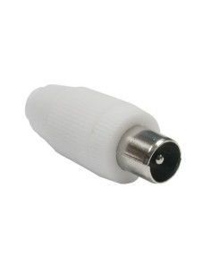 CONECTOR ANTENA COAXIAL MACHO RECTO PVC AXIL