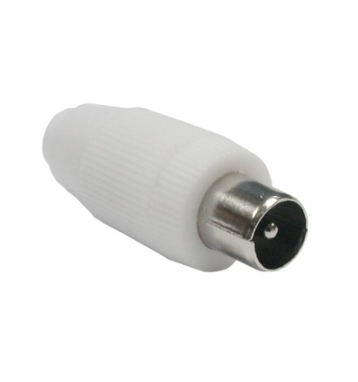 CONECTOR ANTENA COAXIAL MACHO RECTO PVC AXIL