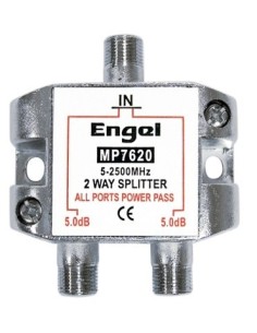 DISTRIBUIDOR ANTENA COAXIAL 1 ENT/2 SAL 5DB AXIL