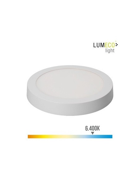 FOCO DOWNLIGHT RDO 20W 1500LM 6400K DIAMT22.5X4CM ALU/PLAST BL