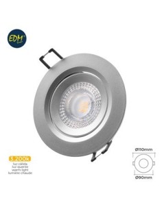 FOCO DOWNLIGHT RDO 5W 380LM 3200K DIAMT7.4X11X9CM PL CR EMP LED