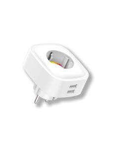 ENCHUFE WIFI 2USB INTEL. ENERGEEKS BLANCO