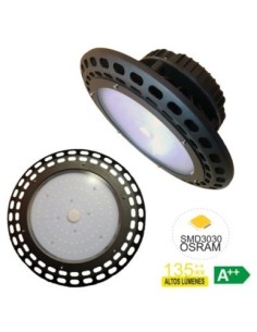 CAMPANA ILUMIN 150W 20.250LM LED RSR ALU 5700K-NEGRO SMD3030