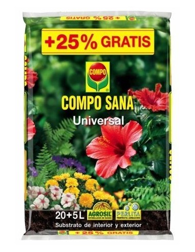 SUBSTRATO UNIVERSAL COMPO SANA 20 +5 L GRATIS
