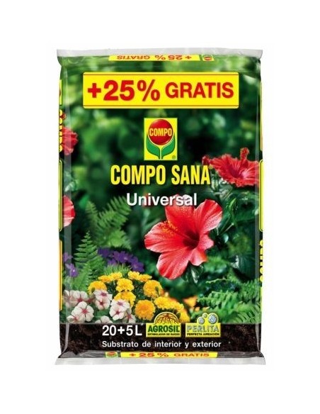 SUBSTRATO UNIVERSAL COMPO SANA 20 +5 L GRATIS