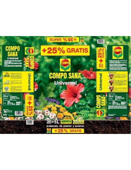 SUBSTRATO UNIVERSAL COMPO SANA 20 +5 L GRATIS