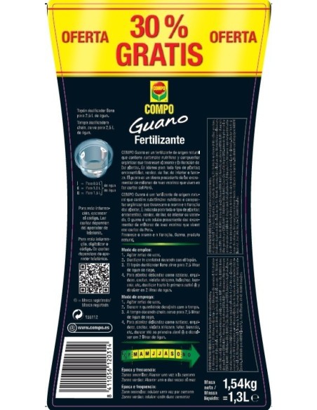 ABONO PLANT LIQ COMPO GUANO 1203112011 1.3 LT